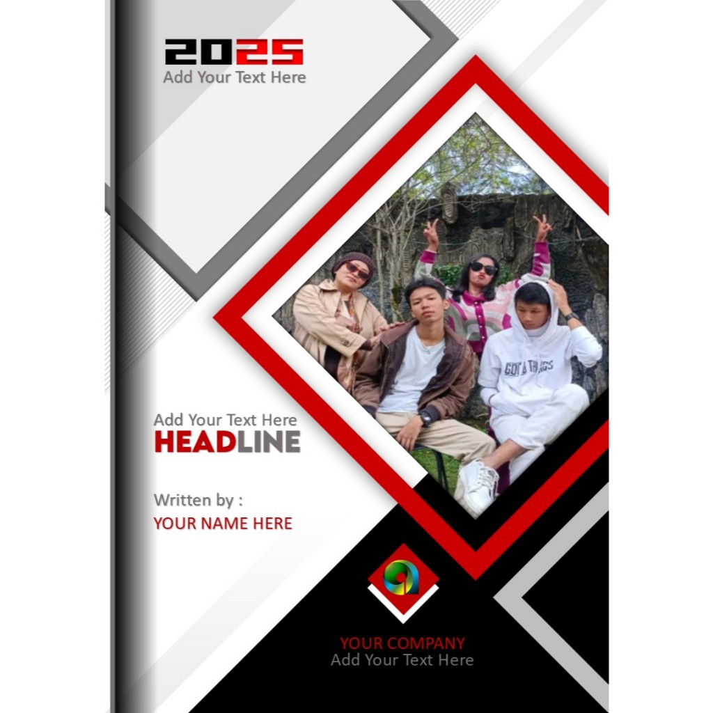 

Cover Buku Makalah Dalam Bentuk Template PPTX Plus Ukuran 21x19.7cm Model Potrait