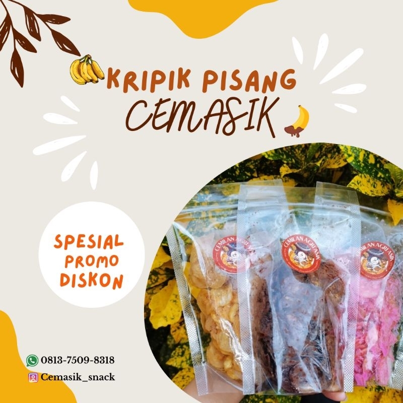 

SPESIAL PROMO KERIPIK PISANG LUMER VARIAN RASA COKLAT STROWBERRY ORIGINAL