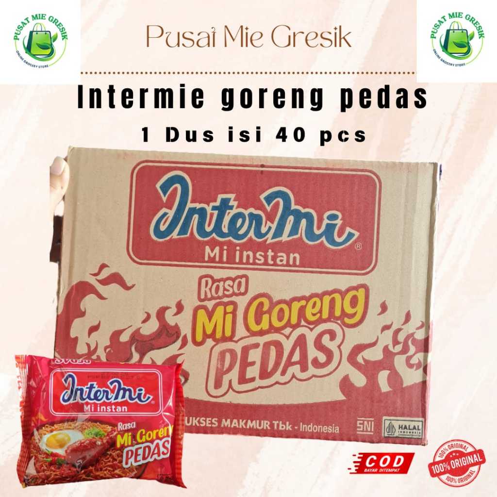 

Intermie Goreng Pedas (1 Dus isi 40 Pcs) Murahhh