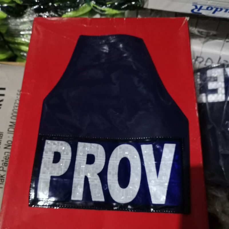 Banlengan provos biru dongker kalep, tulisan scotlet