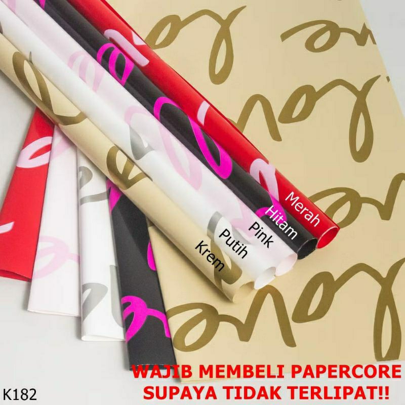 

Kertas Cellophane Motif Love K182-7088 [Isi 5 Lembar Sudah Termasuk Paper core]