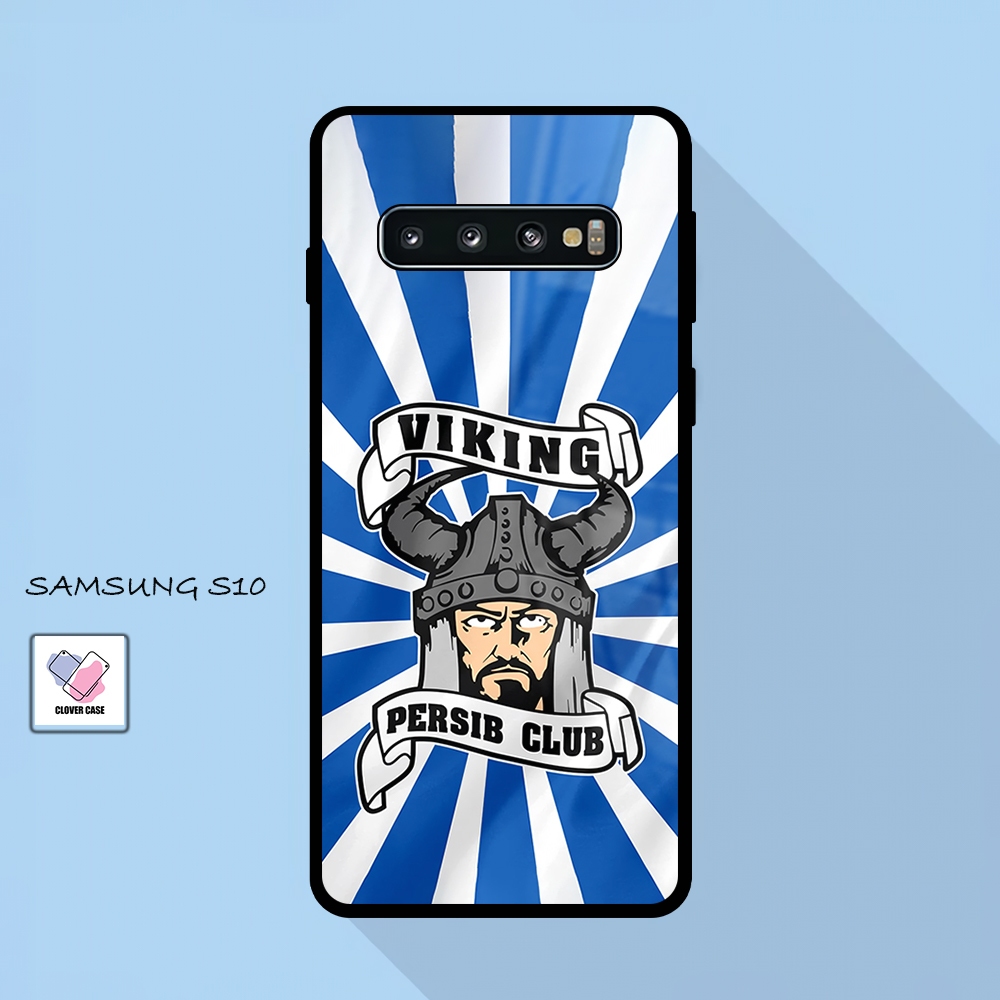 [BL33]  Case Glossy Case | SAMSUNG S10 | CASE KEKINIAN LUCU |  Casing Hp Kilau Motif PERSIB BANDUNG
