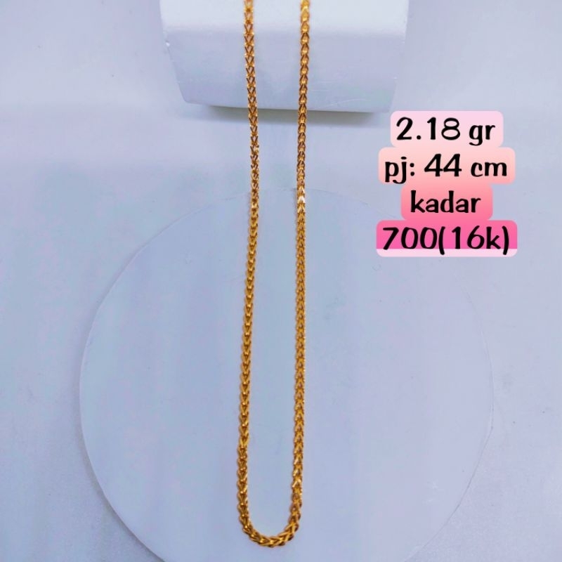 kalung emas model rantai victory.mas kadar 700(16k)