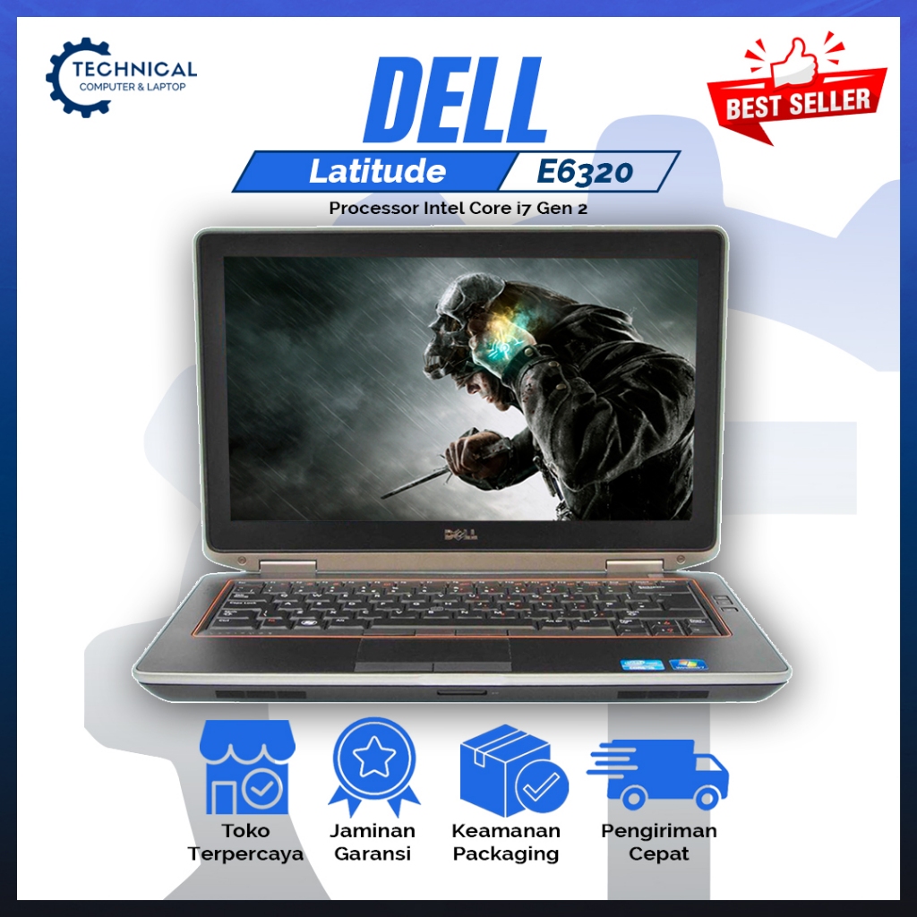 Laptop Dell Latitude E6320 Core i7 Gen 2 RAM 8GB SSD 256GB Terlaris Termurah Berkualitas Bergaransi