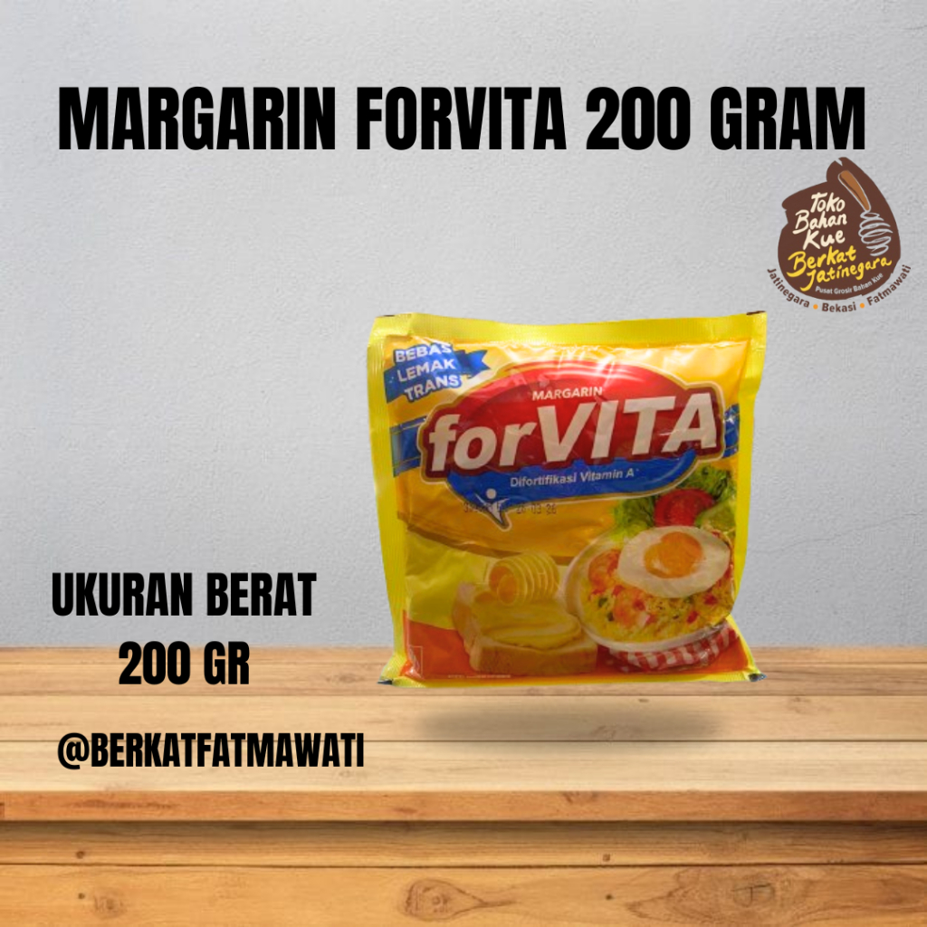 

MARGARIN FORVITA SACHET 200 GR / PCS / MENTEGA FORVITA / MARGARIN