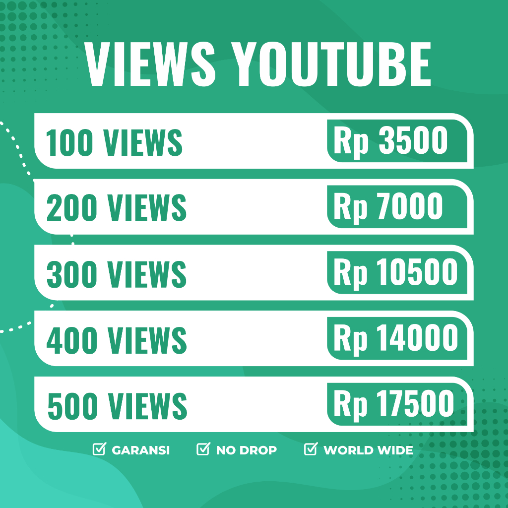Views Youtube View YT Permanen High Quality Proses Cepat