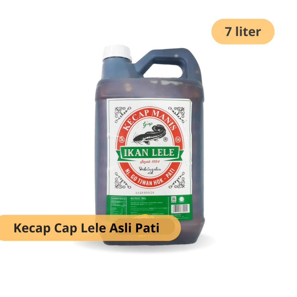 

Kecap manis Ikan Lele asli Original Pati Hitam Kental Kecap Pati isi 7 kg