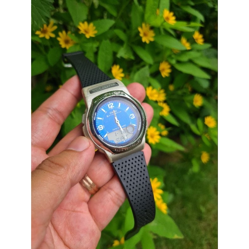 Jam tangan Casio WVA-101 Wave Ceptor original vintage JDM