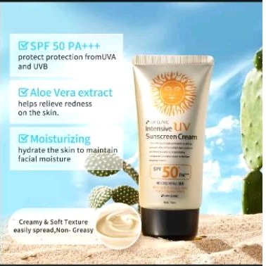 3W Clinic Sunscreen Cream Intensive UV50 Soft Skin.