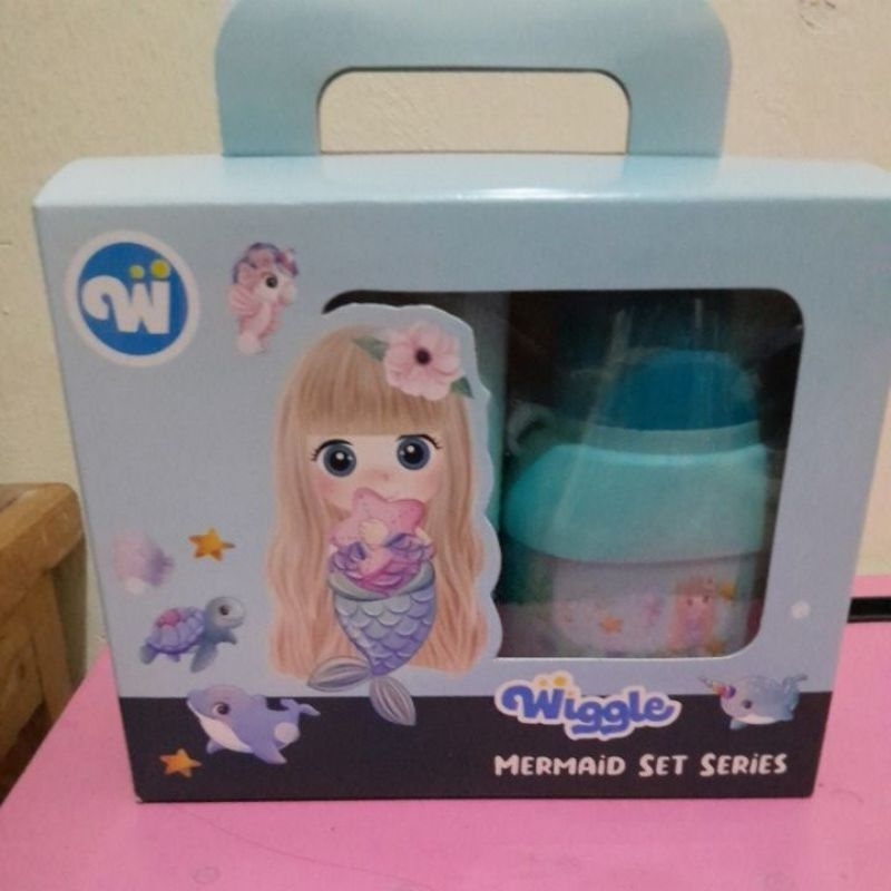 Wiggle Mermaid Set Series/Tempat makan anak dan botol