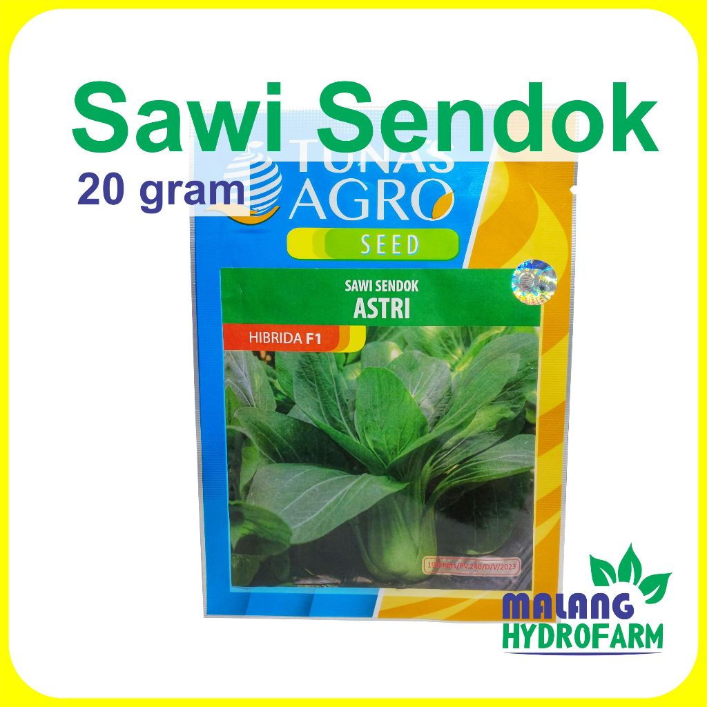 Benih Sawi Sendok Astri 20 Gram Tunas Agro Bibit Biji Sayur Hijau Pakcoy Daging Nauli Pak Coy