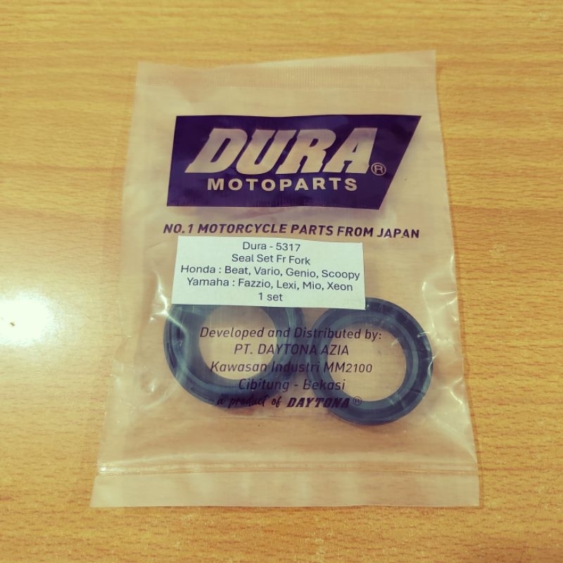 Seal Shock Depan Set DURA DAYTONA Supra Beat Scoopy Vario