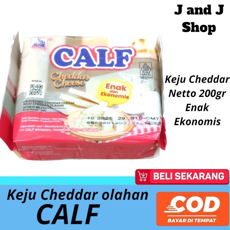 

Keju Cheddar CALF 200Gr