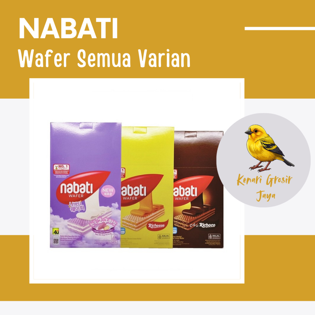 

Richeese Nabati Wafer Box All Varian 7 Gram x 20 Pcs