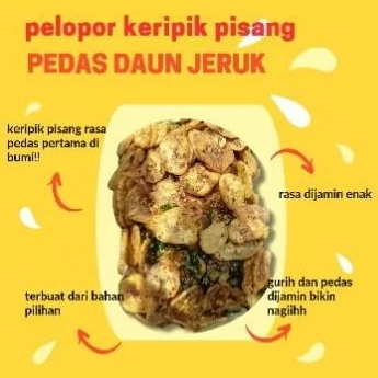 

Kripik Pisang Pedas Daun Jeruk