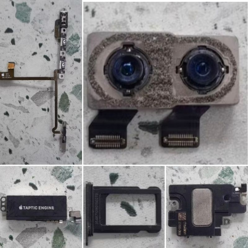 iPhone X Bahan Kanibalan, Mesin Mati Total Matot, Konektor Cas HF, Antena, Flex UI MB, Frame, LCD, S