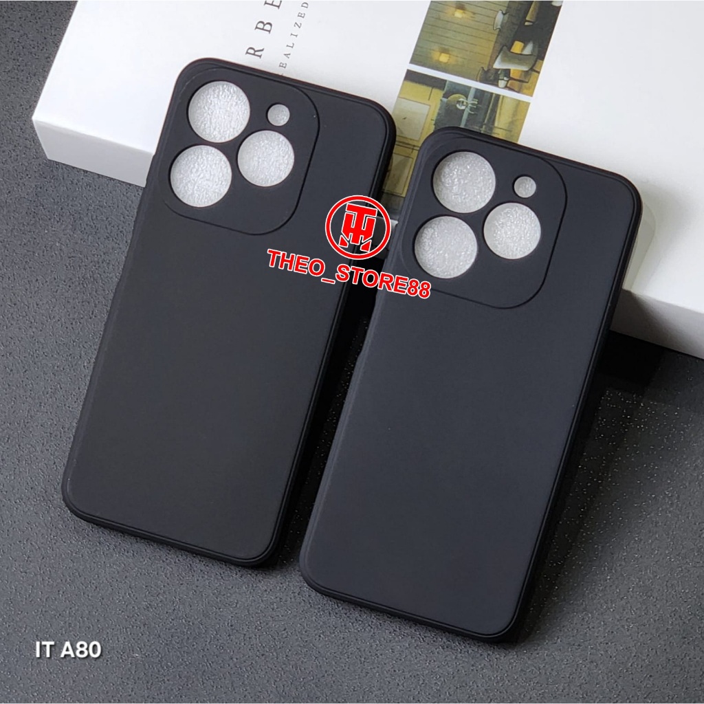 ITEL A80 CASE MACARON BLACK SOFT CASE BLACK PREMIUN ITEL A80