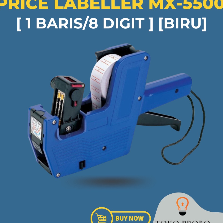 

Importir Alat Pemberi Label Harga Kode Produk Price Labeller MX55 1 Baris 8 Digit Biru