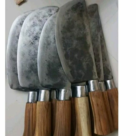 Pisau baja tulang ayam daging dan ikan laut