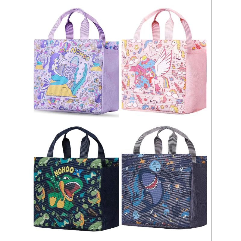 Nohoo Tas bekal Termal anak Tenteng ORI Mermaid Dino Unicorn