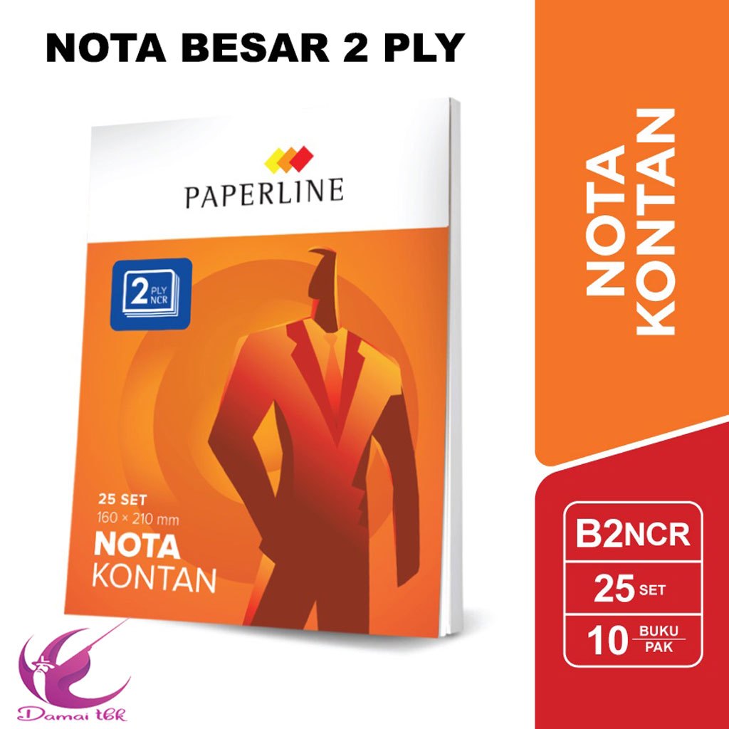 

Buku Nota Kontan Besar 2 Ply NCR Paperline 1pcs
