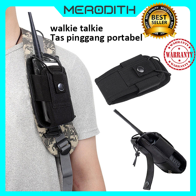 HT Tas pinggang profesional walkie talkie tas pinggang multifungsi universal handy talky tas pinggan