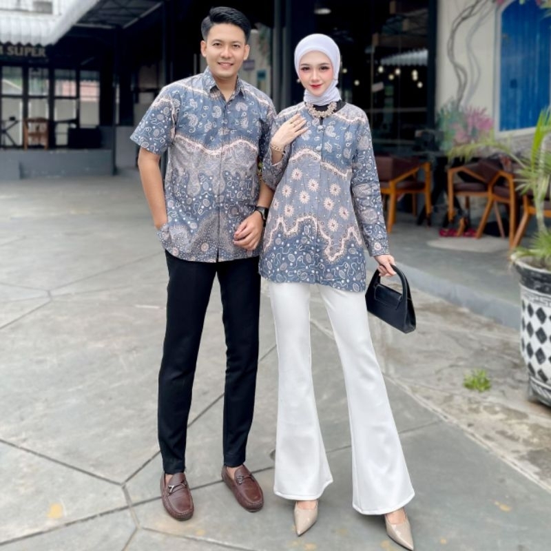 Batik setelan pria wanita bisa pisah | Baju batik setelan terlaris | Batik pria wanita masakini