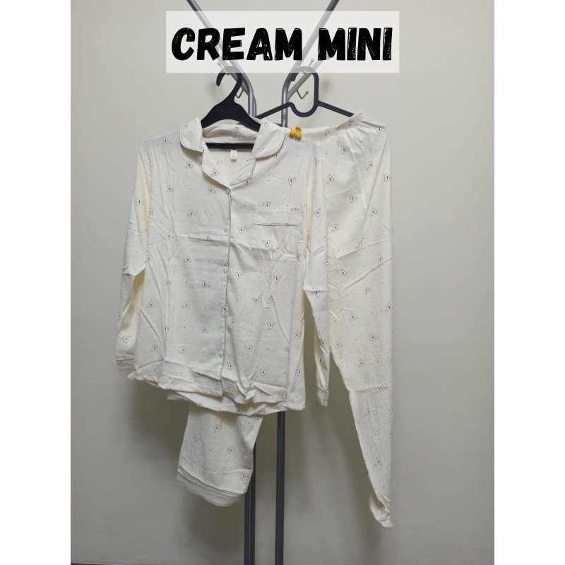 BAJU TIDUR WANITA | BAJU TIDUR REMAJA | BAJU TIDUR KEMEJA | PIYAMAS | PAJAMAS | BAJU TIDUR CREAM | B