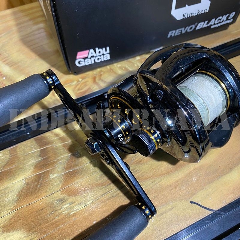 REEL BAITCASTING BC ABU GARCIA BLACK 9 HANDLE KIRI LEFT HANDLE 2nd SECOND