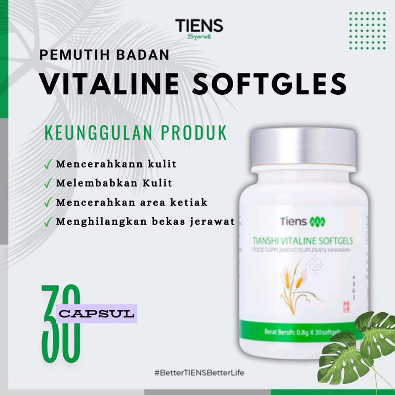 TIENS VITALINE SOFTGELS PEMUTIH BADAN TIENS