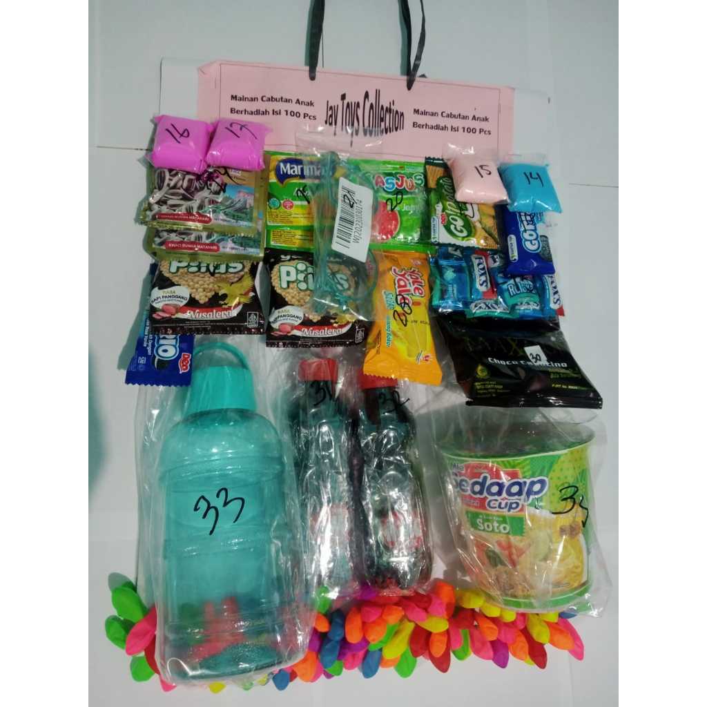 Mainan Warung Lotre pasangan Cabutan popmie isi 100pcs