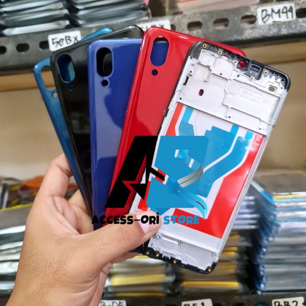 Casing Housing Fullset HP Samsung Galaxy A10S SM-A107F Backdoor + Frame LCD Bekdor Kesing Full Set