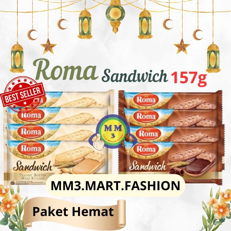 

Roma Biskuit Sandwichi 157gr | Roma sandwichi Peanut Butter 157gr | Roma Sandwichi Cokelat Bon Bon 157gr