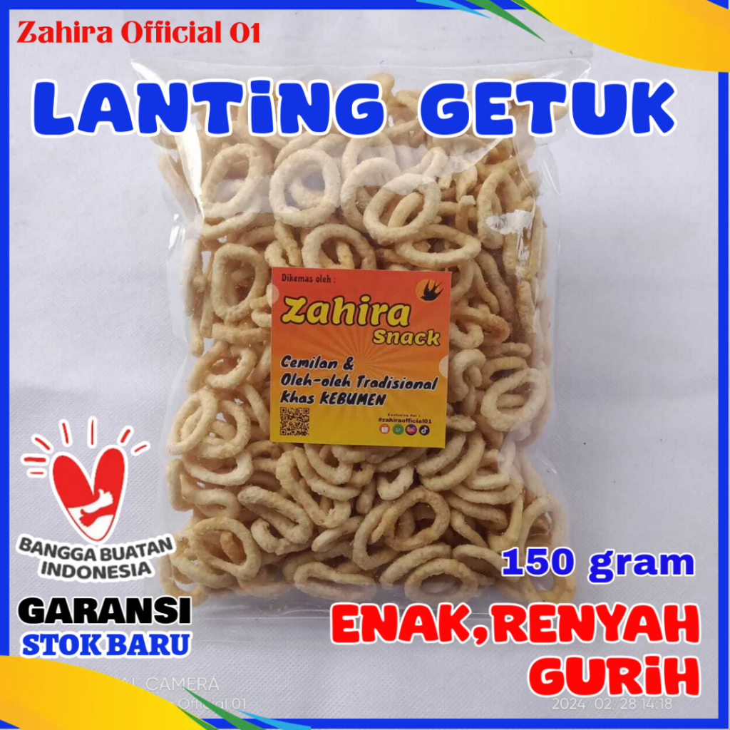 

Oleh-oleh Lanting Kebumen Klanting Singkong Getuk Original 150gr