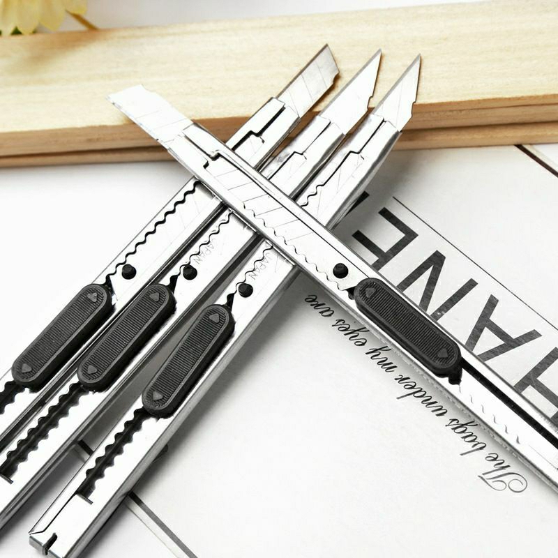 

TERMURAH ! PISAU CUTTER BESI MINI / STAINLESSTEEL CUTTER / PISAU CUTTER MURAH
