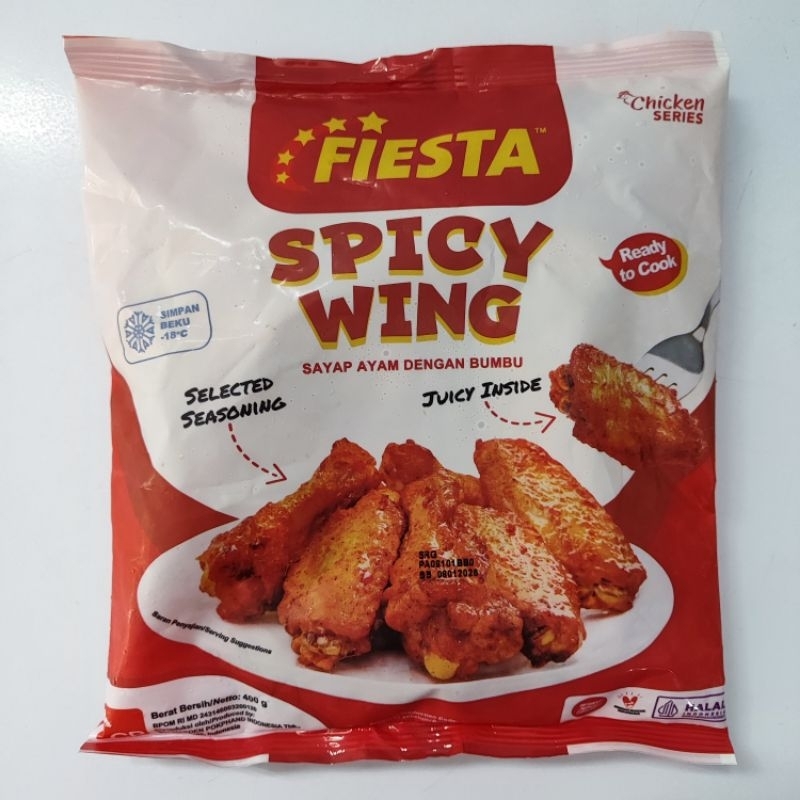 

Fiesta Spicy Wings 400g Sayap Ayam Berbumbu Pedas