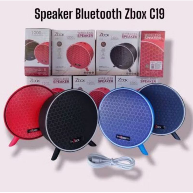 SPEAKER ZBOX C19 WIRELESS BLUETOOTH SUPER BASS STEREO