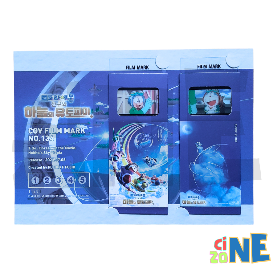 [ READY STOCK ] DORAEMON: NOBITA SKY UTOPIA FILM MARK COLLECTIBLE TICKET CGV KOREA