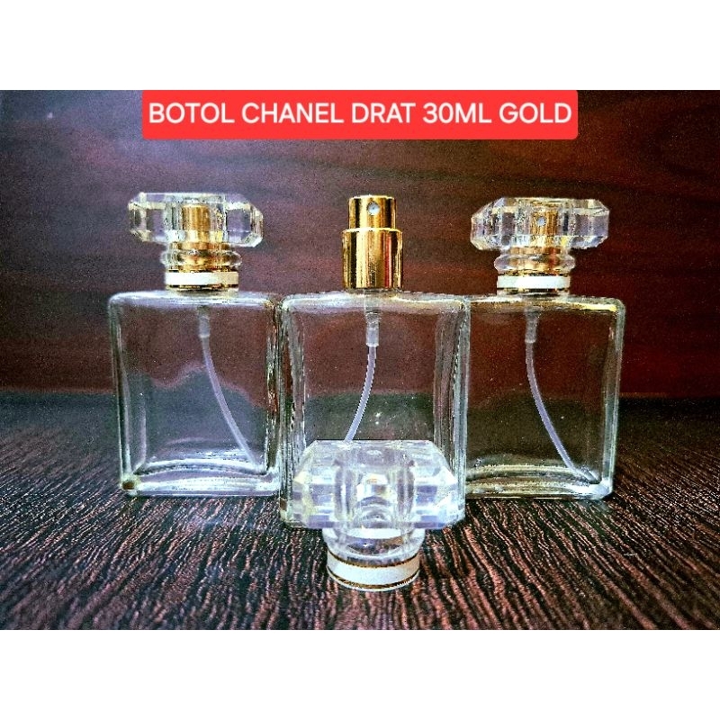 Botol Chanel Drat 30ML Gold Harga 1Lusin