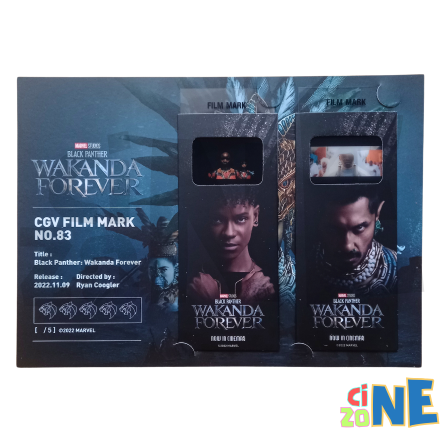 [ READY STOCK ] BLACK PANTHER : WAKANDA FOREVER MARVEL FILM MARK COLLECTIBLE TICKET CGV KOREA