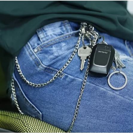 Kalung  Rantai Dompet Pria Motif Rantai Sisik Anti Luntur/Rantai Dompet Pria /Kalung Dompet