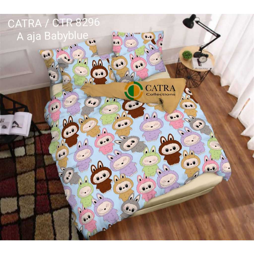 Sprei Sorong 2in1 Katun Catra Ukuran Singgle