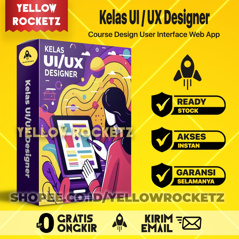 Kelas UI UX Designer - Jadi UI UX Designer Web App Mahir - Materi Video Pembelajaran
