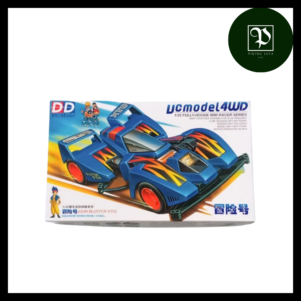 Tamiya Mini 4WD DD Ruize Gun Bluster XTO Super FM Chassis - Rep. Tamiya Merk DD Ruize