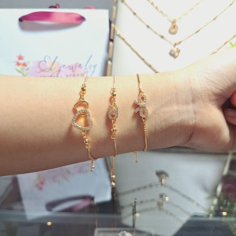 Gelang serut Yaxiya wanita dewasa atau remaja lapis emas Terbaru COD