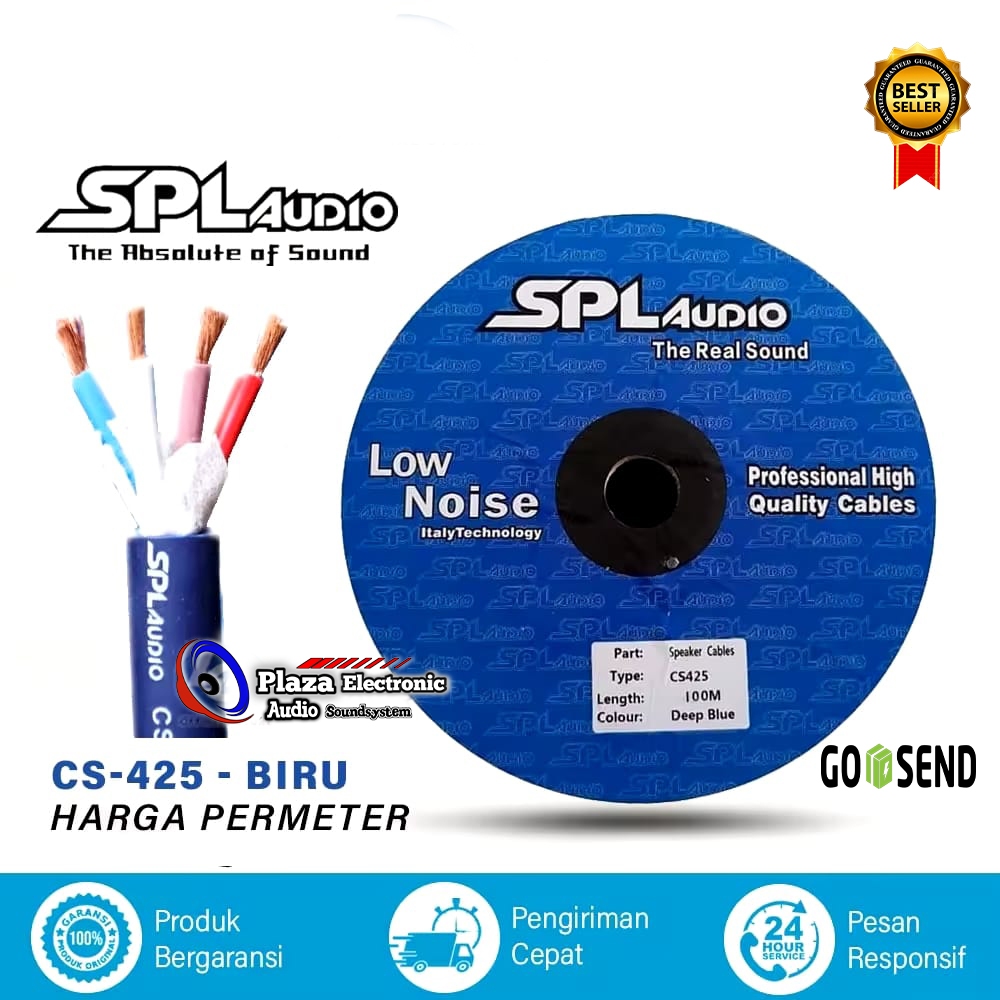 KABEL SPEAKER SPL AUDIO 4X2.5 CS-425 Kabel Spiker Isi 4 X 2.5 CS 425 Original