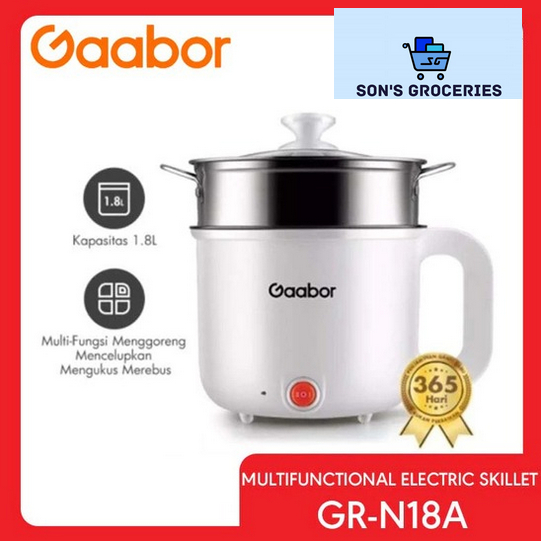 GAABOR MULTIFUNCTIONAL ELECTRIC SKILLET GR-N18A (PANCI LISTRIK SERBAGUNA) 1,8 L