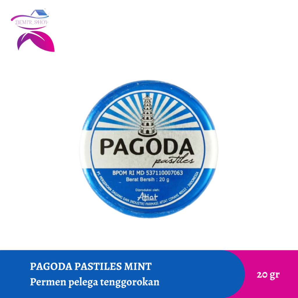 

Pagoda Pastiles Mint 20gr Permen Pelega Tenggorokan