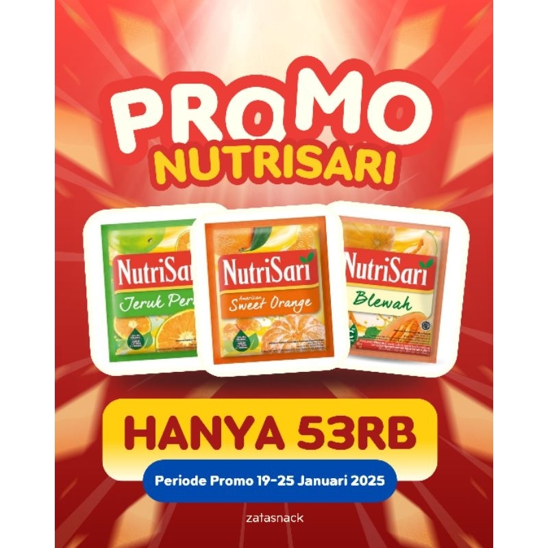 

Nutrisari 1 pak (4 renteng)