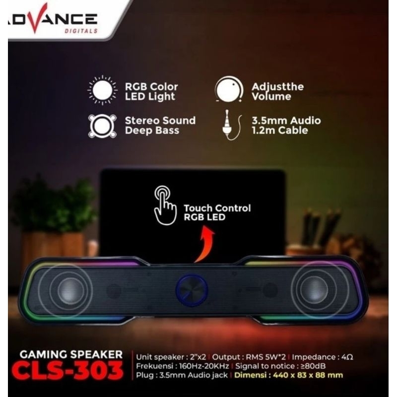 ADVANCE SPEAKER GAMING SOUNDBAR CLS-303